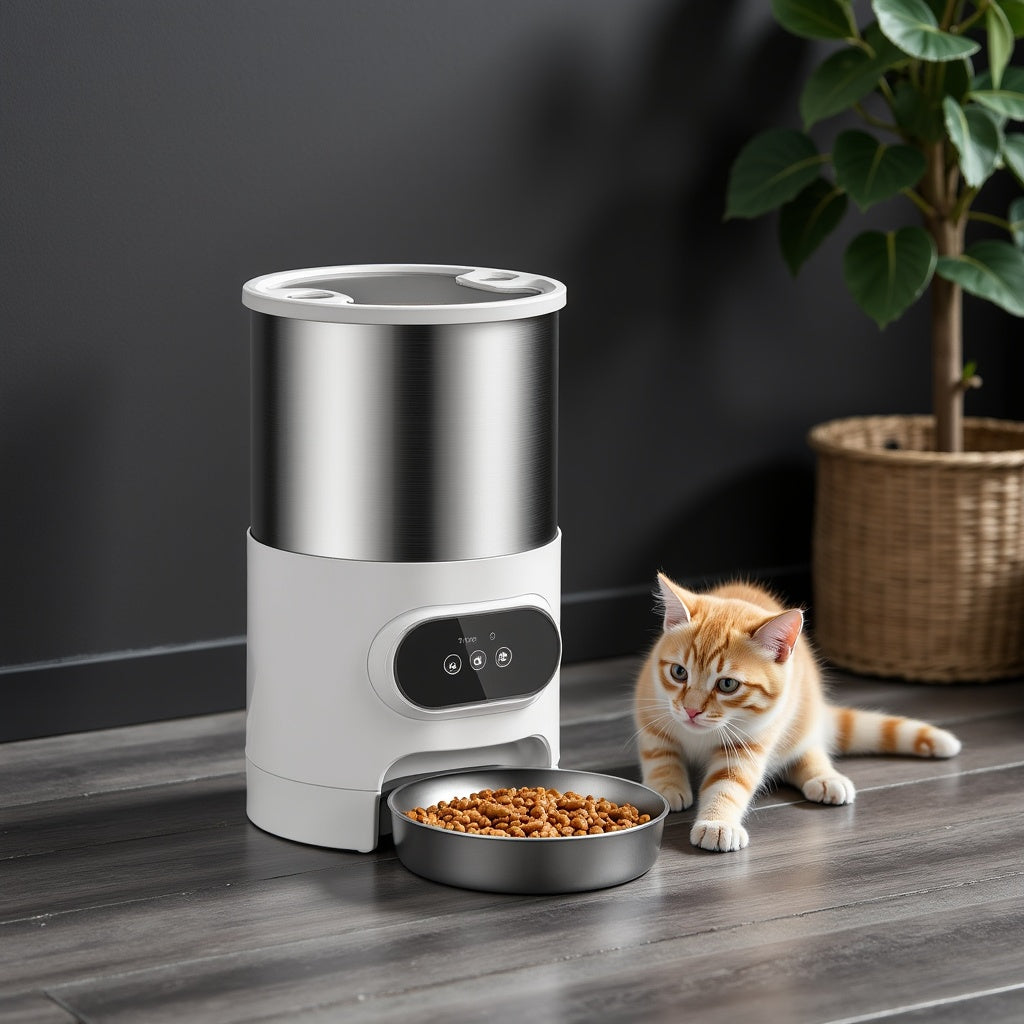 Automatic pet food dispenser